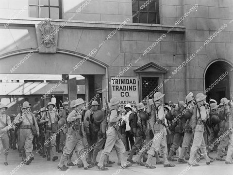 crp-03116 1942 military marching band sequence film Two Yanks in Trinidad crp-03116