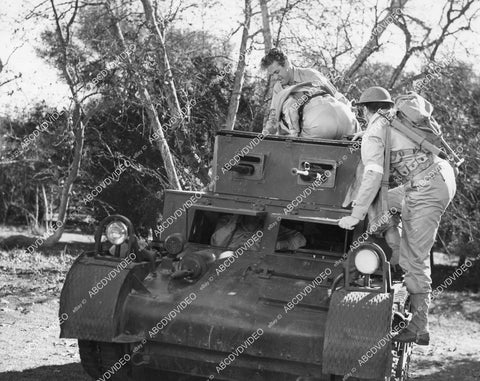 crp-03184 1942 Frank Sully and cast in mini tank film Two Yanks in Trinidad crp-03184