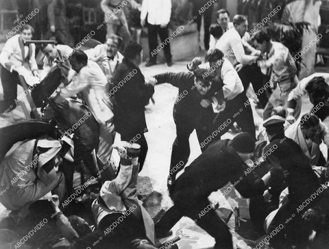 crp-03209 1942 knockdown dragout barroom fight sequence film Two Yanks in Trinidad crp-03209
