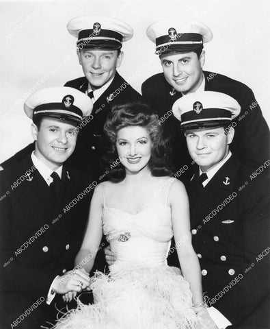 crp-03221 1942 Jean Parker, Larry Parks, Tom Brown, Phil & Stanley Brown film Hello, Annapolis crp-03221