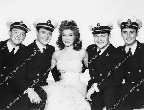 crp-03244 1942 Jean Parker, Larry Parks, Tom Brown, Phil & Stanley Brown film Hello, Annapolis crp-03244