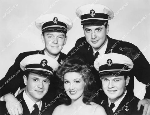 crp-03249 1942 Jean Parker, Larry Parks, Tom Brown, Phil & Stanley Brown film Hello, Annapolis crp-03249