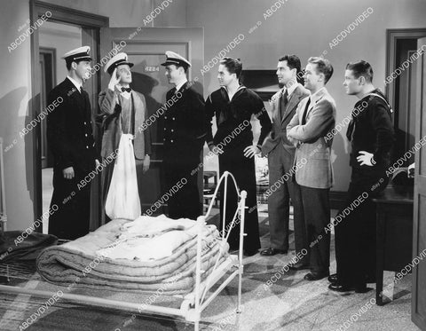 crp-03257 1942 Larry Parks, Tom Brown and cast film Hello, Annapolis crp-03257