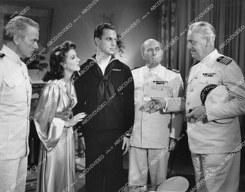 crp-03277 1942 Thurston Hall, Jean Parker, Larry Parks,Ferris Taylor, Herbert Rawlinson film Hello, Annapolis crp-03277