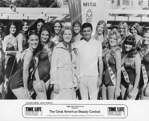 crp-03344 1973 Louis Jourdan, Farrah Fawcett, Barbi Benton, Eleanor Parker TVM The Great American Beauty Contest crp-03344