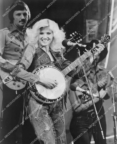 crp-03377 1980 music luscious country western singer Wendy Holcombe w banjo TV Nashville Palace crp-03377