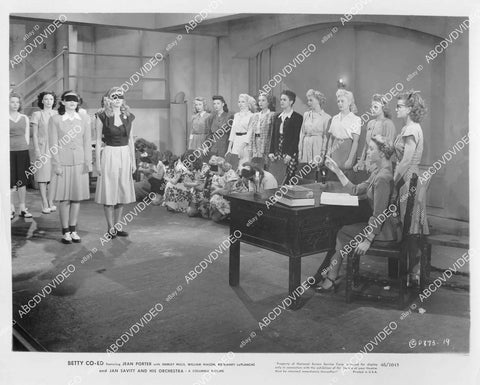 crp-00343 1946 Shirley Mills and the colledge pledges for the sorority film Betty Co-Ed crp-00343