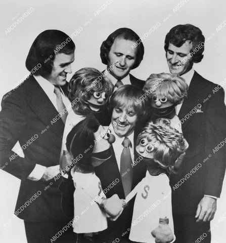 crp-03448 1978 Australia music vocal group The Four Kinsmen w puppets TV Bob Hope Special crp-03448