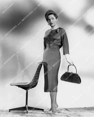 crp-03547 1957 beautiful Valerie French, Jean Louis fashion portrait film The Garment Jungle crp-03547