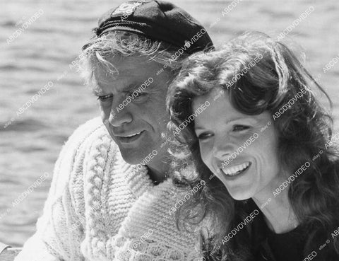crp-03660 1973 Vic Morrow, Samantha Eggar go sailing TV Love Story crp-03660