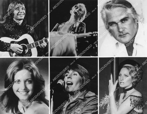 crp-03703 1975 John Denver, Elton John, Charlie Rich, Olivia Newton-John, Helen Reddy, Barbra Streisand Amer Music Awards crp-03703