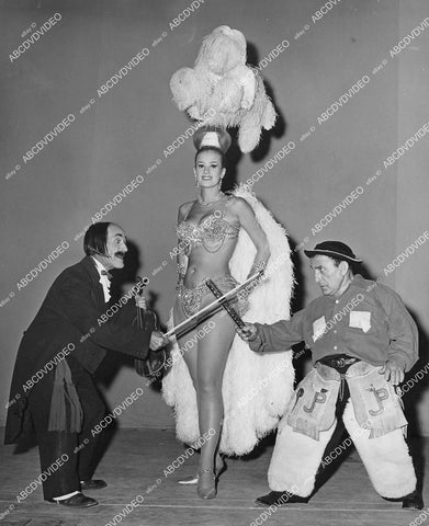 crp-03717 1966 Charles Rossi, Johnny Puleo Harmonica Gang, gorgeous Sylvia Harris Las Vegas Stardust Hotel dancer crp-03717
