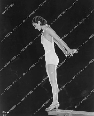 crp-03778 1936 shapely and slender Diane Cook in heels on diving board film The Great Ziegfeld crp-03778