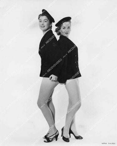crp-03800 1955 Maureen Connell & Maria Hanson in shirts and high heels film Cockleshell Heroes crp-03800