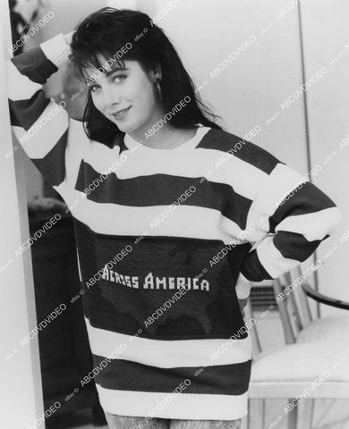 crp-03893 1988 TV Knots Landing star Tanya Crowe supports USA made goods crp-03893