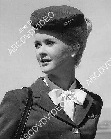 crp-03929 1960's pretty Katherine Crawford as airline stewardess unknown production crp-03929