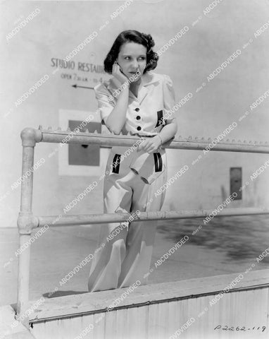 crp-04020 1938 Louise Campbell on Paramount Studios backlot film Men with Wings crp-04020