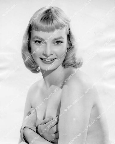 crp-04043 1955 pretty Kay Callard posing naked w gloves TV The Vise crp-04043