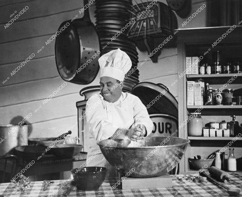 crp-04427 1944 chef Joe Besser working in kitchen film Hey, Rookie crp-04427