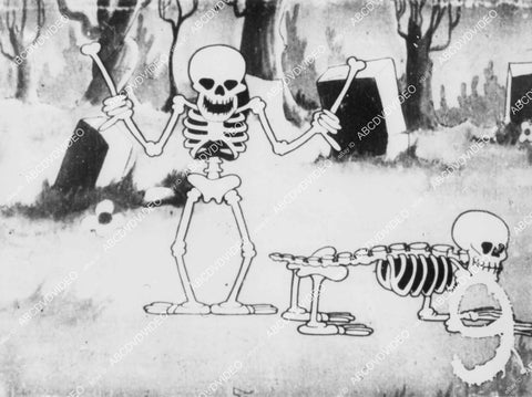 crp-04533 1929 keeybook photo Disney animated skeletons Silly Symphony The Skeleton Dance crp-04533