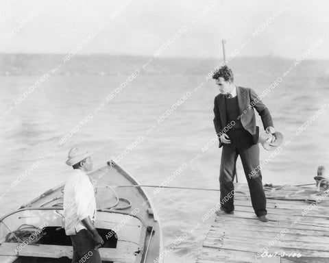 crp-04535 1928 Nick Stuart on the pier silent film News Parade crp-04535