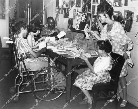 crp-04781 1965 Eileen Fulton at handicapped workers federation Tillie Bauer, Vivian Dogan, Joan Rodney crp-04781