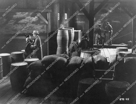 crp-04893 1937 Wendy Barrie, Kent Taylor on the docks film Prescription for Romance crp-04893