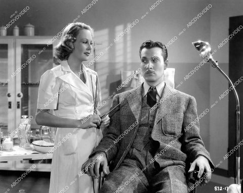 crp-04894 1937 Wendy Barrie, Kent Taylor exam room film Prescription for Romance crp-04894