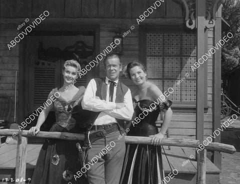 crp-04906 1950's 4x5 photo Charlene James, Dan Duryea, Joan Barton unknown Desilu TV crp-04906