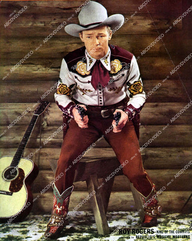 crp-04940 1940's 8x10 color promo Roy Rogers King of the Cowboys for Trucolor Republic westerns crp-04940