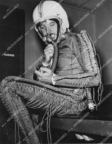 crp-04966 1952 aviation test pilot Tex Johnston w new pressure suit Boeing B-52 Stratofortress crp-04966