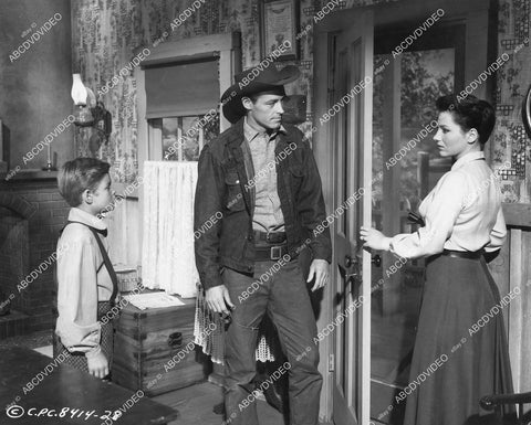 crp-05012 1957 Rickie Sorensen, Guy Madison, Valerie French film The Hard Man crp-05012