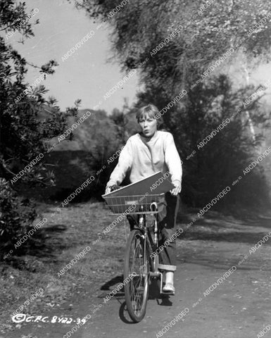 crp-05175 1958 Luana Anders on her bicycle film Life Begins at 17 crp-05175