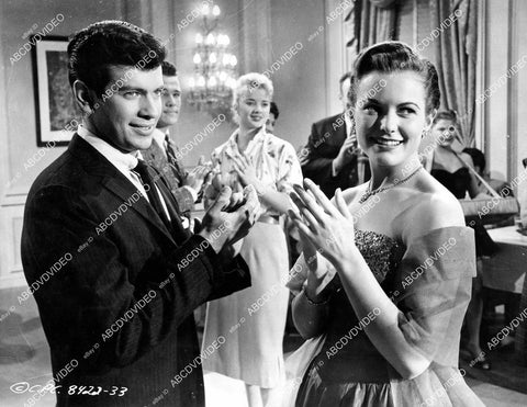 crp-05215 1958 Mark Damon & Dorothy Johnson at the dance film Life Begins at 17 crp-05215