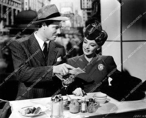 crp-05265 1945 James Craig & Signe Hasso at the diner counter film Dangerous Partners crp-05265