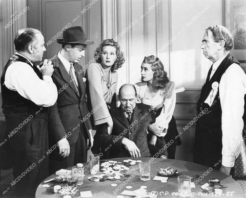 crp-05857 1941 dblwt photo John Howard, Binnie Barnes, Walter Soderling, Joan Blondell poker game film Three Girls About Town crp-05857