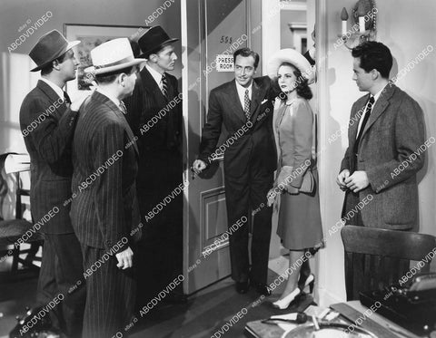 crp-05872 1941 Lloyd Bridges, John Howard, Janet Blair, Larry Parks film Three Girls About Town crp-05872