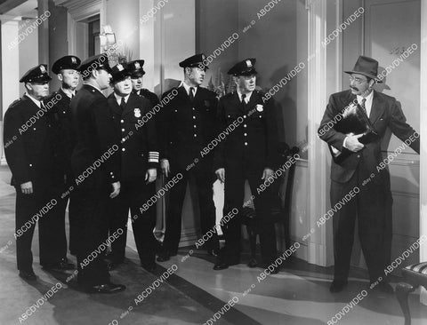crp-05925 1941 John Howard & the cops film Three Girls About Town crp-05925