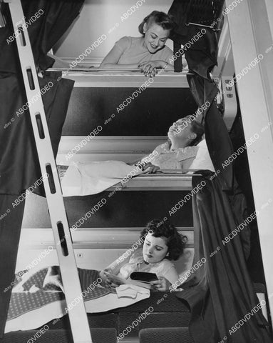 crp-05988 1944 models in new 3 tier sleeper Pullman railroad car for postwar low-cost travel crp-05988