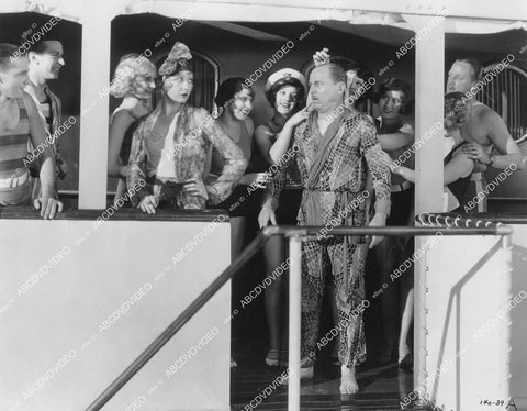 crp-06081 1929 Gwen Lee & Robert Schable in pajamas silent film The Man and the Moment crp-06081