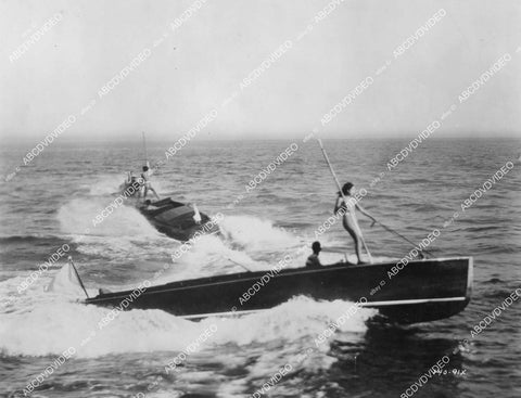 crp-06085 1929 Billie Dove goes speed boating silent film The Man and the Moment crp-06085