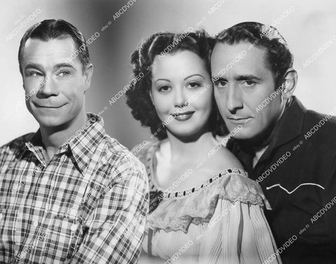 crp-06204 1942 Joe E Brown, Adele Mara, Victor Jory portrait a film Shut My Big Mouth crp-06204
