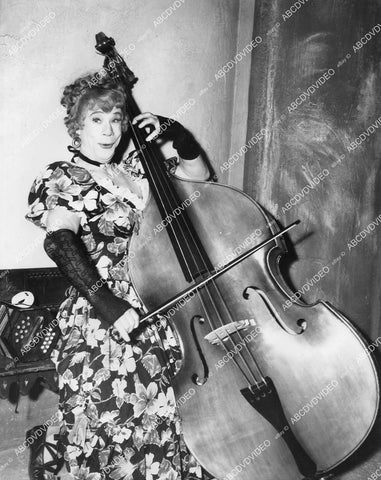 crp-06235 1942 Joe E Brown in drag playing the stand up bass b film Shut My Big Mouth crp-06235