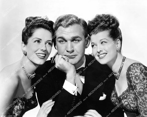 crp-06410 1946 Jinx Falkenburg, Forrest Tucker, Trudy Marshall portrait a film Talk About a Lady crp-06410