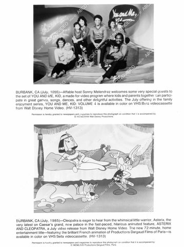 crp-06475 1988 Sonny Melendrez Tv You and Me & animated characters Asterix & Cleopatra crp-06475
