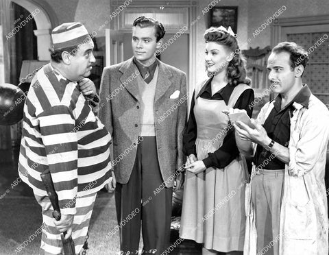 crp-06873 1944 Billy Gilbert, Ross Hunter, Ina Ray Hutton, Fritz Feld film Ever Since Venus crp-06873