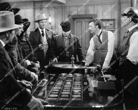 crp-06891 1942 James Craig, John Carradine at roulette table film Northwest Rangers crp-06891