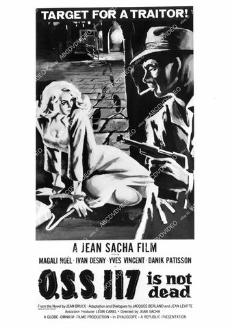 crp-06913 1958 Ivan Desny, Magali Noel, Anne Carrere, Yves Vincent film OSS 117 Is Not Dead crp-06913
