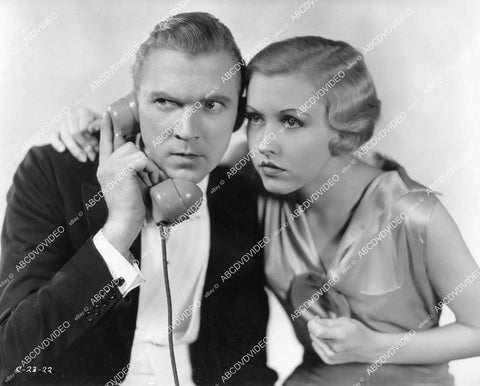 crp-07009 1932 Lee Tracy, Evalyn Knapp on telephone film The Night Mayor crp-07009