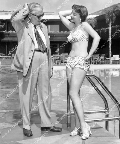 crp-07091 1950 Mack Sennett w babe in new French bikini swimwear model Pat Hall crp-07091